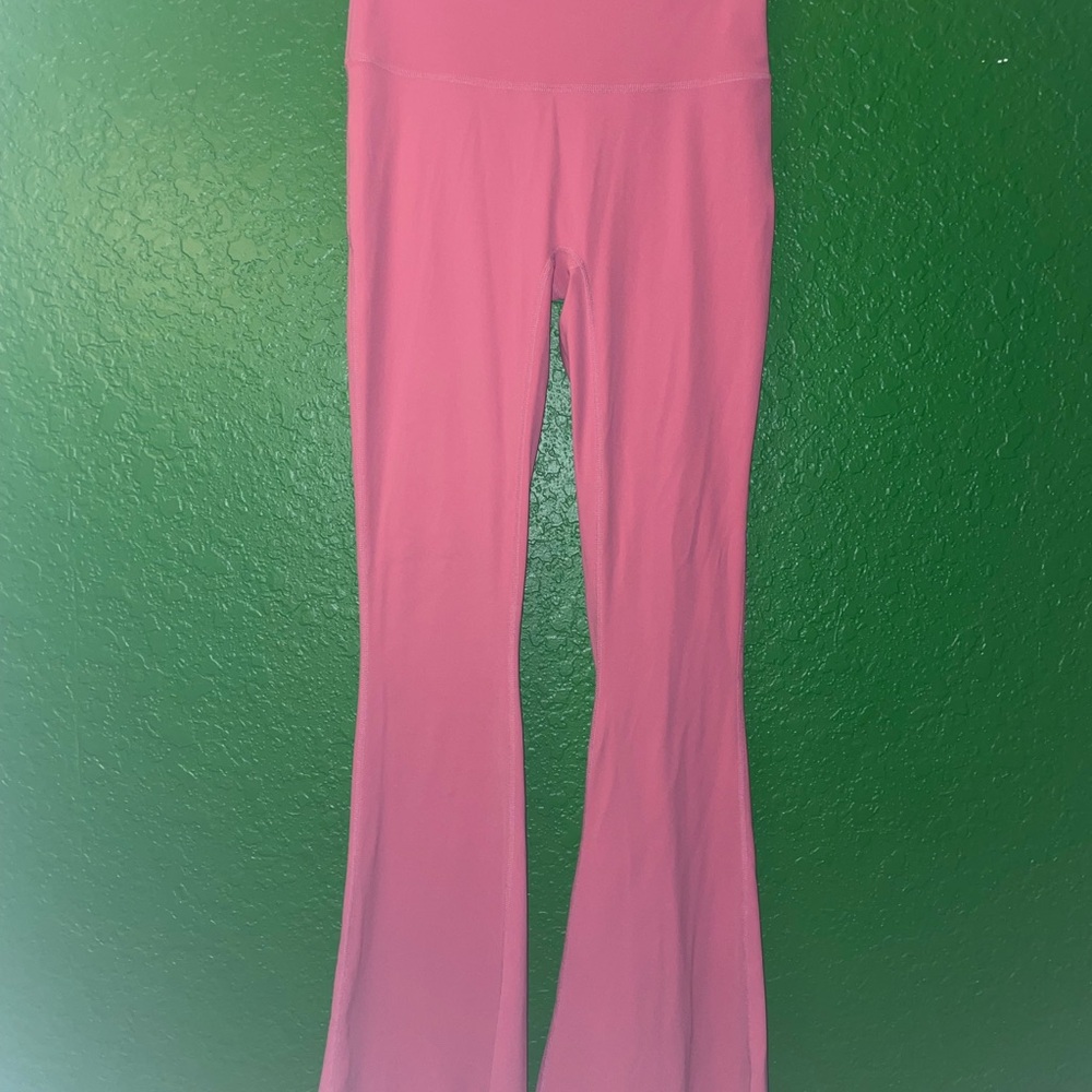 Medium Pink Flared Leggings